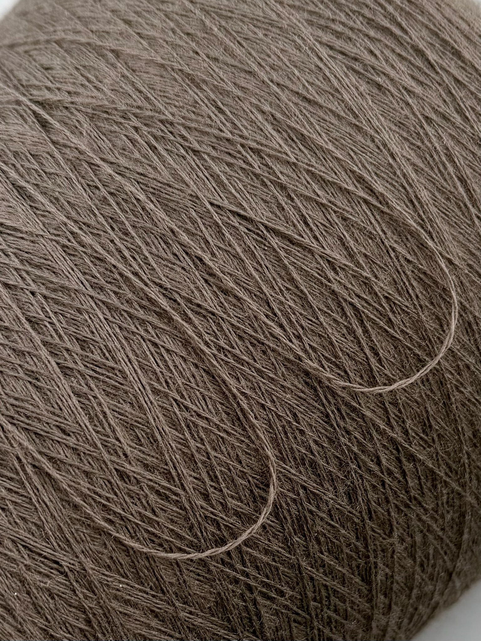 Zegna Baruffa Cashwool 2/30 – Extrafeines Merinogarn Dunkles Taupe 57498
